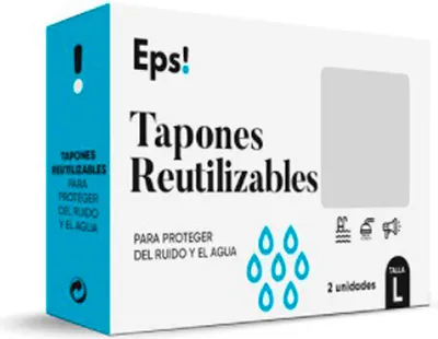 Produktbild von Eps wiederverwendbare Ohrstöpsel Größe L 2 Stück