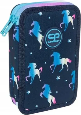 Zdjęcie produktu dla Piórnik podwójny z wyposażeniem Coolpack Jumper 2 Blue Unicorn