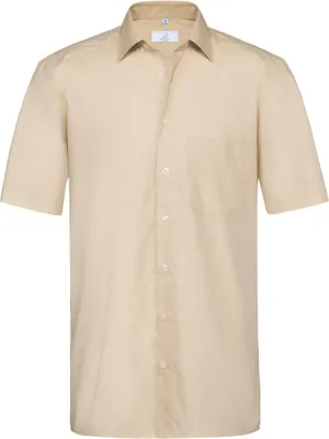 Produktbild von GREIFF Herren Hemd Regular Fit 1/2 Arm 6666-1120-37 Gr. 39/40 beige