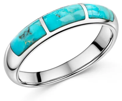 Produktbild von MATERIA by Matthias Wagner Türkis Ring Silber 925 für Damen Ringgröße 51 54 57 59 in Schmucketui SR-175