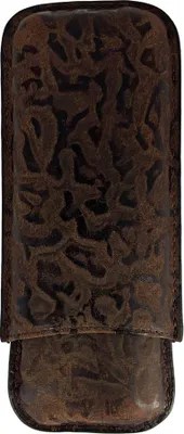 Produktbild von Zigarrenetui 2er schwarz / braun, aus Leder