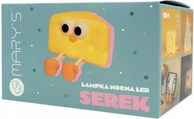 Zdjęcie produktu dla Mary's Lampka Nocna Do Pokoju Dziecka Led Serek Ser Żółty Usb