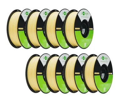 Produktbild von Creality Soleyin Ultra PLA Filament, 1.75mm, 8KG für 3D Drucker, 8 x 1kg- Ananasgelb - 3301010506
