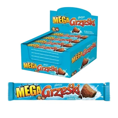 Produktbild von Grześki Mega w czekoladzie 48 g