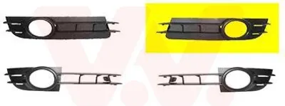 Produktbild von VAN WEZEL Lüftungsgitter Grill Stoßfänger für AUDI A6 Avant (4F5, C6)