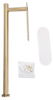 Image de Paper Towel Holder Under Cabinet 304 Stainless Steel Roll Paper Wall Rack Space Saving for Home Hotel Bathroom Kitchen Gold