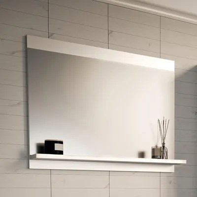 Obrázek produktu pro Koupelnové zrcadlo 'Krildihana' s poličkou 60 x 50 x 12 cm Bílá