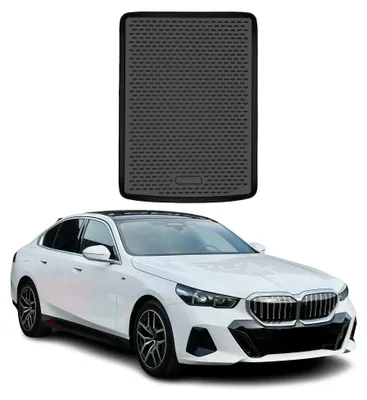 Image de OMAC Tapis de coffre pour BMW Serie G60 Berline 2024-2026 en caoutchouc TPE Noir, Image générée par une IA