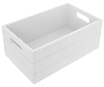 Image de Boîte de rangement en bois - Coffre de rangement - 36 x 26 x 15 cm