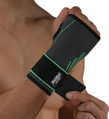 Produktbild von Handgelenk-Bandage, mit extra Kompressionsband, ideal für Fitness, Crossfit, Powerlifting & mehr