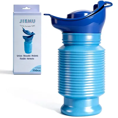 Zusammenziehbares Urinal 750 ml Unisex tragbar für Camping & Reisen