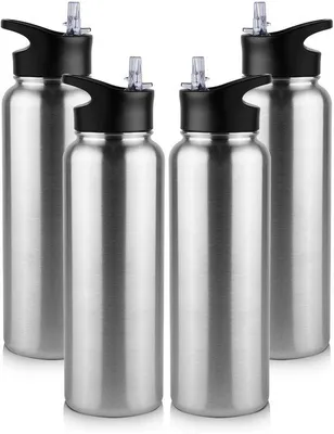 Image de Bouteille isotherme de 1,2 l avec paille, étanche, pour le sport