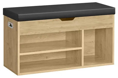 Produktbild von Schuhbank Oskar aus Artisan-Eiche mit gepolsterter Sitzfläche