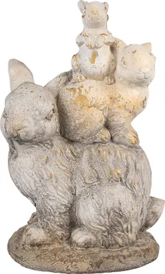 Obrázok produktu pre Clayre & Eef dekoratívna figúrka králika 43 cm hnedo-béžový oxid horečnatý (MGO)