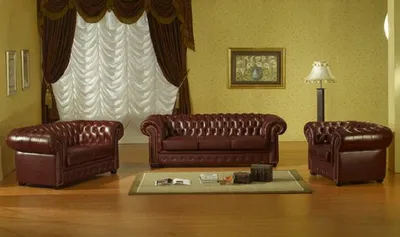 Obrázek produktu pro Sofagarnitur Chesterfield Ledersofa 3+2+1 Sofa Kunstleder Couch Sitz Garnitur #1