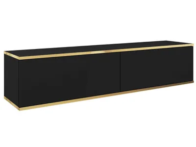 Produktbild von GrainGold TV-Schrank Diolo - Hängende RTV-Schrank, TV-Tisch, Lowboard, Stilvoller RTV-Schrank - TV-Schrank Schwarz