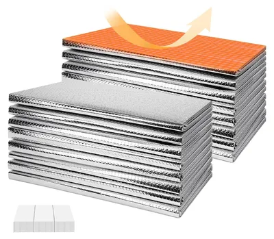 Productafbeelding van Garagedeur Isolatie Reflecterende Folie Panelen, 24" x 48", 16 stuks