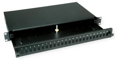 Imagen del producto de VALUE, caja de empalmes de 19", 24 conectores SC/LC, 1 unidad de altura, color (21.99.0651)