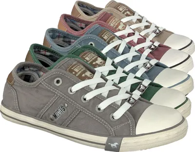 Produktbild von Mustang Sneaker 1099-302 Schuhe Damen Schnürer Canvas Übergröße, Größe:37 EU, Farbe:Grau