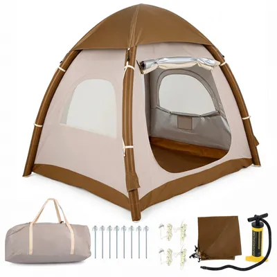 Immagine prodotto di Tenda da campeggio gonfiabile KOMFOTTEU per 2-4 persone, con finestra sul tetto