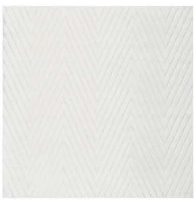 Zdjęcie produktu dla BELIANI Dywan złamana biel żakard 160 x 160 cm krótkie włosie kwadratowy nowoczesny do salonu