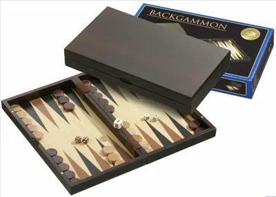 Produktbild von Philos Holz Backgammon Spielkassette mittel Wengé Design magnetisch
