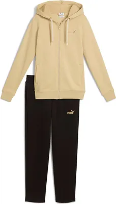 Produktbild von Puma Jogginganzug Damen aus Baumwolle, Farbe:Pebble Path, Größe:S