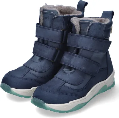 Produktbild von Bisgaard Kinder Winterstiefel Blau Leder Textil wasserfest atmungsaktiv (TEX) Größe: 32