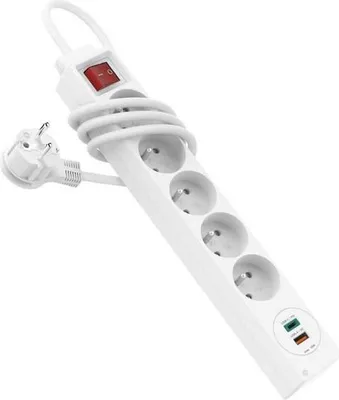 Produktbild von Hama Steckdosenleiste, 5-fach, USB-C/USB-A, PD/FC 18W, Schalter, 1,4 m, FR/PL (44133758)