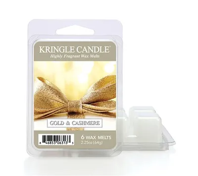 Zdjęcie produktu dla Wosk zapachowy do świec Kringle Candle 6 sztuk Gold & Cashmere