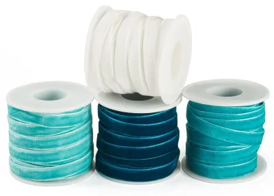 Productafbeelding van Solidchoice - 40m Fluwelen Lint in 4 Kleuren voor Cadeaus en Strikken
