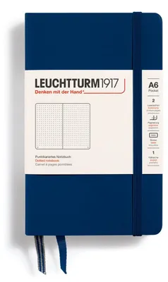 Produktbild von LEUCHTTURM1917 342921 Notizbuch Pocket (A6), Hardcover, 187 nummerierte Seiten,