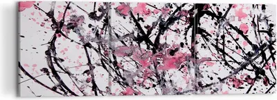 Produktbild von Bild auf Leinwand - Leinwandbild - Abstraktion modern - 120x40cm - Wand Bild - Wanddeko - Leinwanddruck - Bilder - Kunstdruck - Wanddekoration - Leinwand bilder - Wandkunst - CA120x40-3891