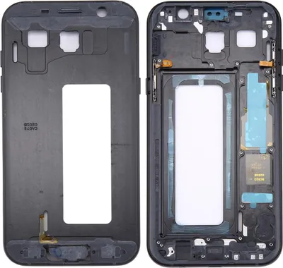 Obrázok produktu pre Sklenené puzdro so stredovým rámom na fotoaparát pre Samsung Galaxy A7 2017 A720F Black New