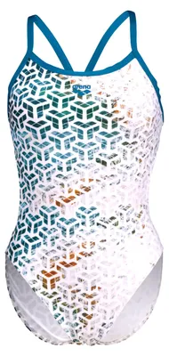 Produktbild von ARENA Damen Badeanzug Planet Water Print Challenge-Back