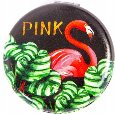Produktbild von Taschenspiegel Flamingo Klappspiegel Handspiegel Reise Kosmetikspiegel Damen Geschenk