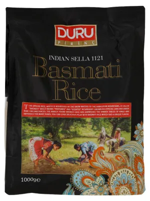 Produktbild von Reis Duru Basmati | Langkörnig | Indian Sella 1121 | 1000 g