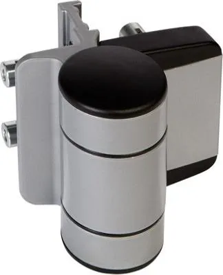Produktbild von Locinox Dino Scharnier Doppellager, mit 2x20 mm Verstellung, Aluminium (ZILV) (2 Stk.)