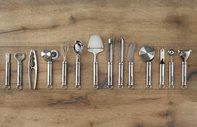 Produktbild von Set von Küchenzubehör, spülmaschinenfest und aus Edelstahl 18/10 gefertigt