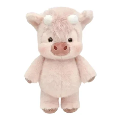 Produktbild von Rosa Highland Kuh Kuscheltier 40 cm – Weiche Hochlandkuh Plüschfigur