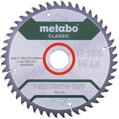Produktbild von Kreissägeblatt precision cut wood classic D190x2,2/1,4xBohrung30mm Z.48 WZ