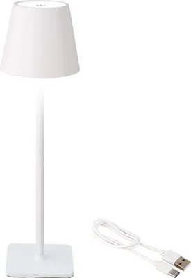 Produktbild von lumineo "LED Akku Tischlampe lumineo Touch dimmbar weiss"