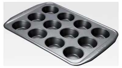 Produktbild von Muffinblech für 12 Muffins - Backform mit Antihaftbeschichtung - Spülmaschinengeeignet - PFOA-frei, 39 x 28 x 3,5 cm