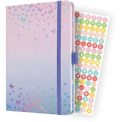 Produktbild von Wochenkalender Jolie 2024 ca. A5 1 Woche/2 Seiten Hardcover Butterfly Confetti Candy