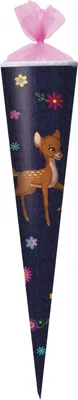 Produktbild von Herlitz Schultüte / Zuckertüte / 70cm / rund / "Rehkitz"