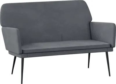 Obrázok produktu pre vidaXL Lavica Dark Grey 108x79x79 cm Velvet