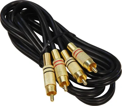 Image de S/CONN maximum connectivity Câble audio RCA-2 fiches métalliques RCA sur 2 fiches métalliques RCA, plaqué or, 1,5m (40222)