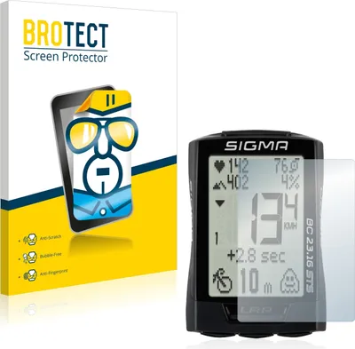 Produktbild von 2x Für Sigma BC 23.16 Schutzfolie BROTECT Displayschutz Display Schutz Folie Klar Transparent