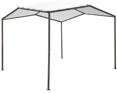 Produktbild von ShelterLogic Stahl Pavillon Canopy Pacifica 1010 Hellgrau 300x300 cm