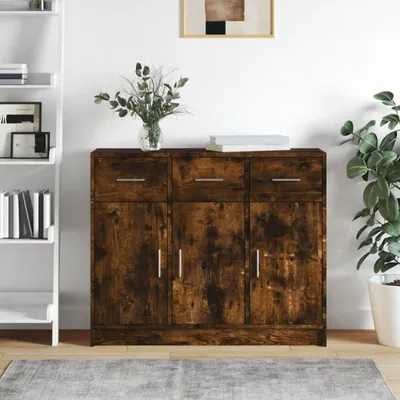 Immagine prodotto di vidaXL Credenza rovere affumicato 91x28x75 cm materiale a base di legno